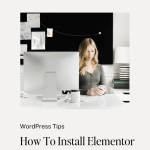 woman sitting at her desk in front of computer