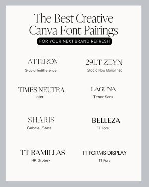 The Best Creative Canva Font Pairings to Elevate Your Brand in 2024