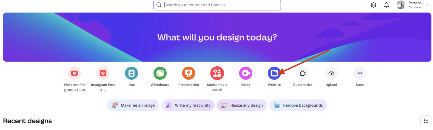 canva website